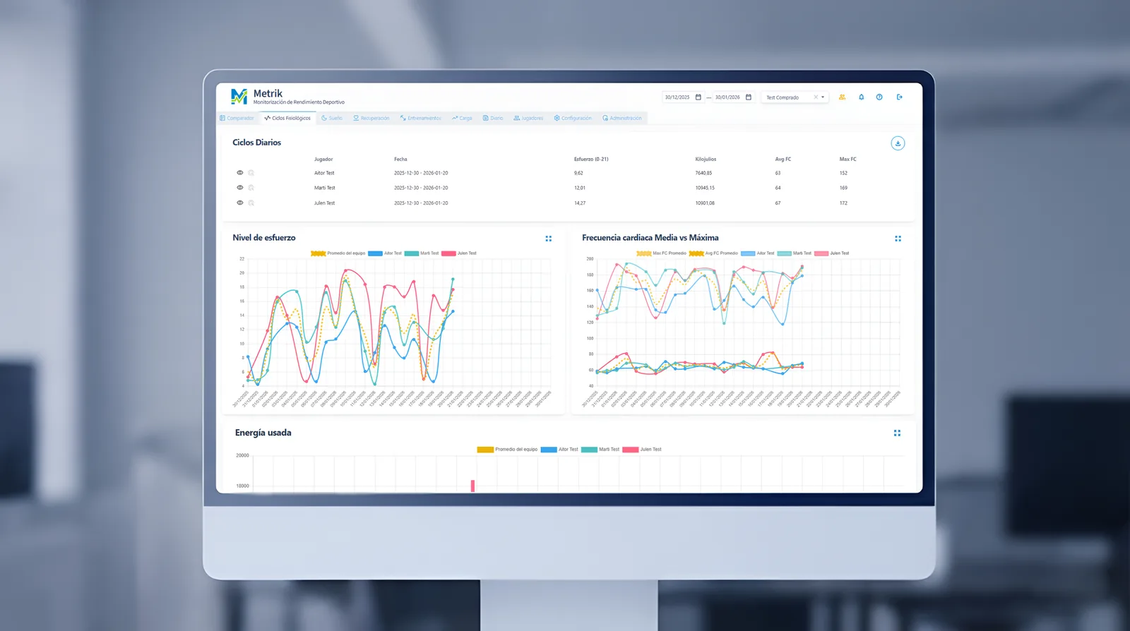 Dashboard MetrikSport - clubes Dashboard MetrikSport - clubes
